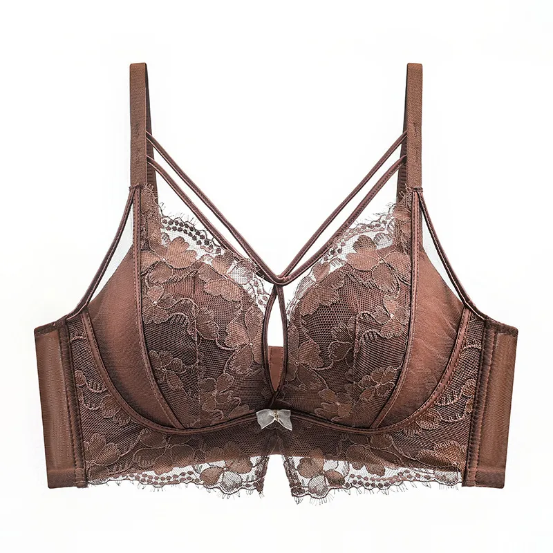 Push Up Bra Padded - 女性用厚手パッド入りワイヤレスプッシュアップブラ、小バスト向け、ボリュームアップ効果、柔らかく快適、通気性のあるデイリーレディース下着
