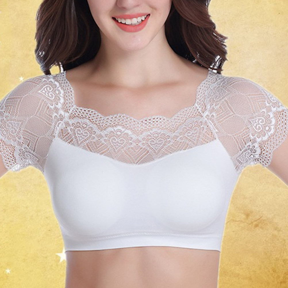 ワイヤレスブラレット、クロップド丈、パッド入り、シームレス、 - Bralette Wireless Soft のレビューと価格