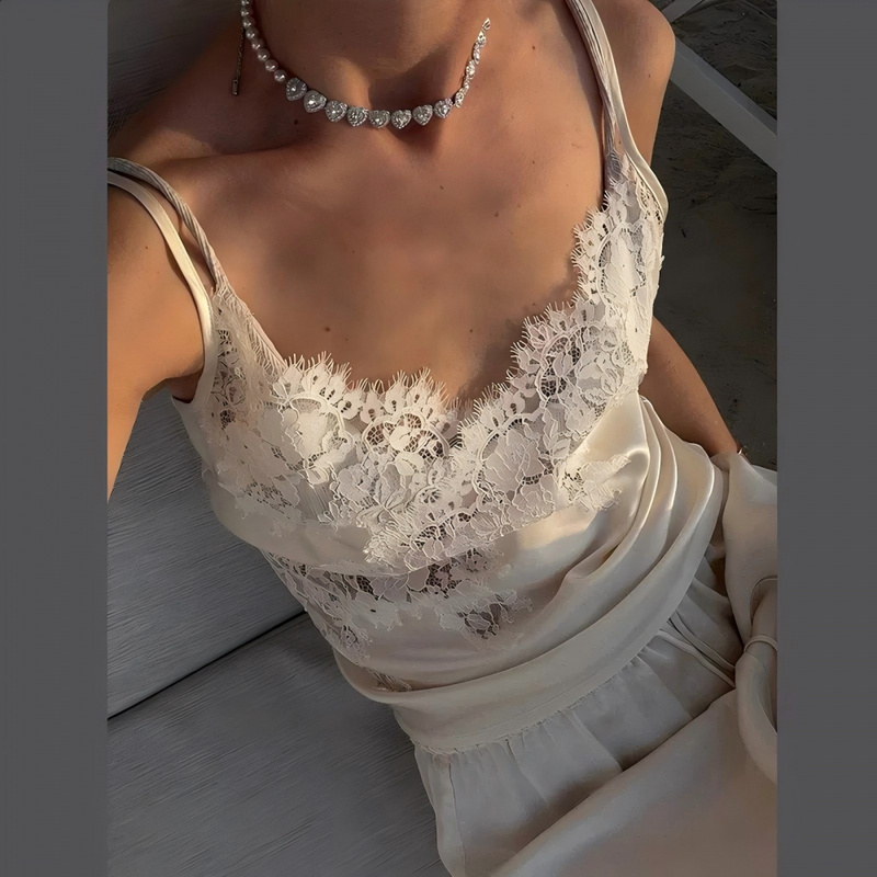 QICHE レディース 2026SP サテンレースキャミソー - Cami Top Lace のレビューと価格