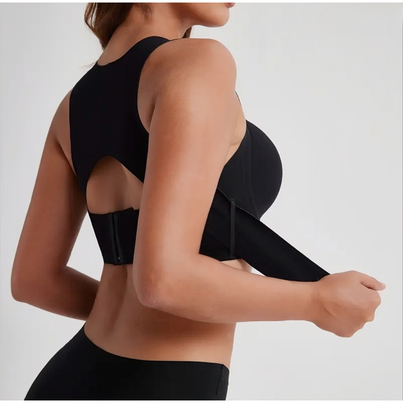女性用姿勢矯正ブラ、シームレスワイヤレス、クロスバック、プッ - Bralette Wireless Soft のレビューと価格