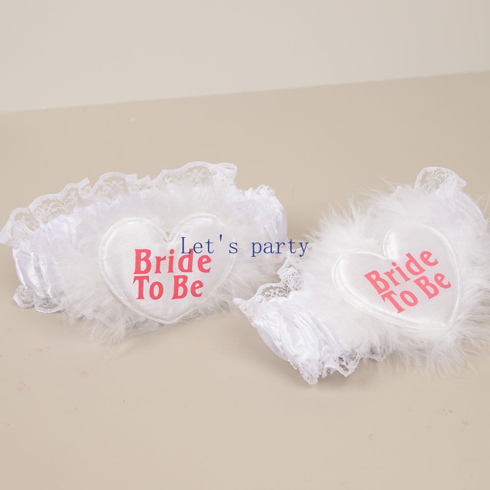 セクシーなレースのブライダルガーターベルト,結婚式用の太もも - Garter Belt Set のレビューと価格