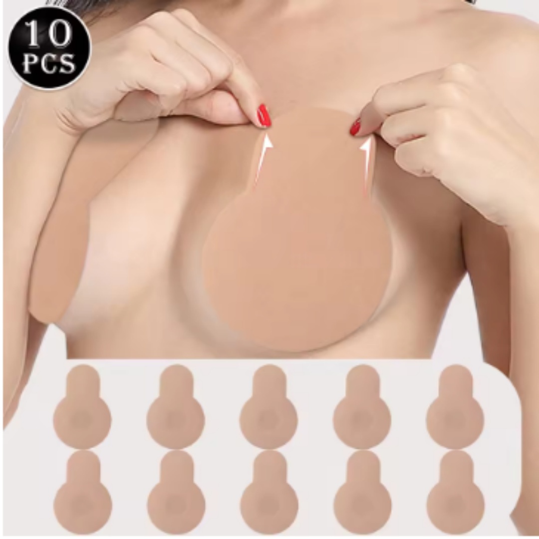女性用プッシュアップブラ、自己粘着性シリコンストラップレスイ - Push Up Bra Padded のレビューと価格
